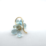 Tiffany & Co. Briolette Aquamarine Dangle Earrings 18k Gold