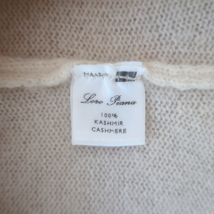 Loro Piana Cashmere Turtleneck Sweater Cream Size 40