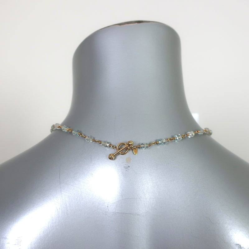 Tiffany &amp; Co. Briolette Aquamarine Necklace 18k Gold