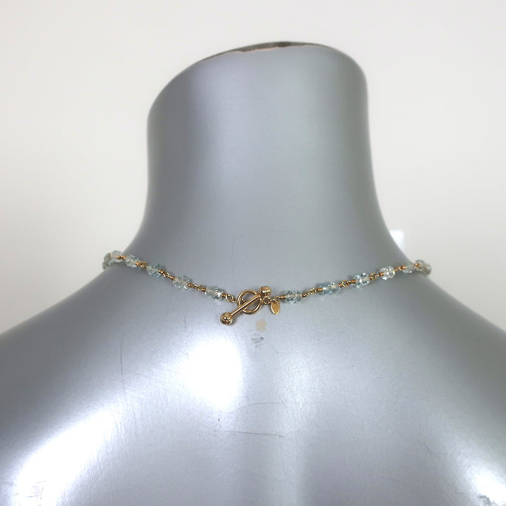 Tiffany &amp; Co. Briolette Aquamarine Necklace 18k Gold