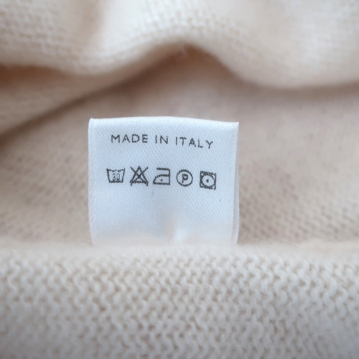 Loro Piana Cashmere Turtleneck Sweater Cream Size 40