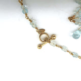 Tiffany & Co. Briolette Aquamarine Necklace 18k Gold