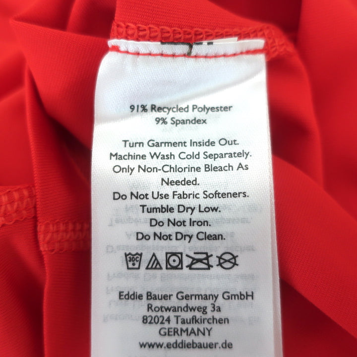 THE GREAT x Eddie Bauer Long Sleeve Zip Pullover Top Red Size Medium
