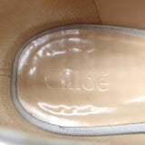 Chloe Lauren Scalloped Suede Pumps Light Taupe Suede Size 38.5
