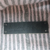 The Elder Statesman Watchman Striped Cashmere Beanie Light Pink/Gray