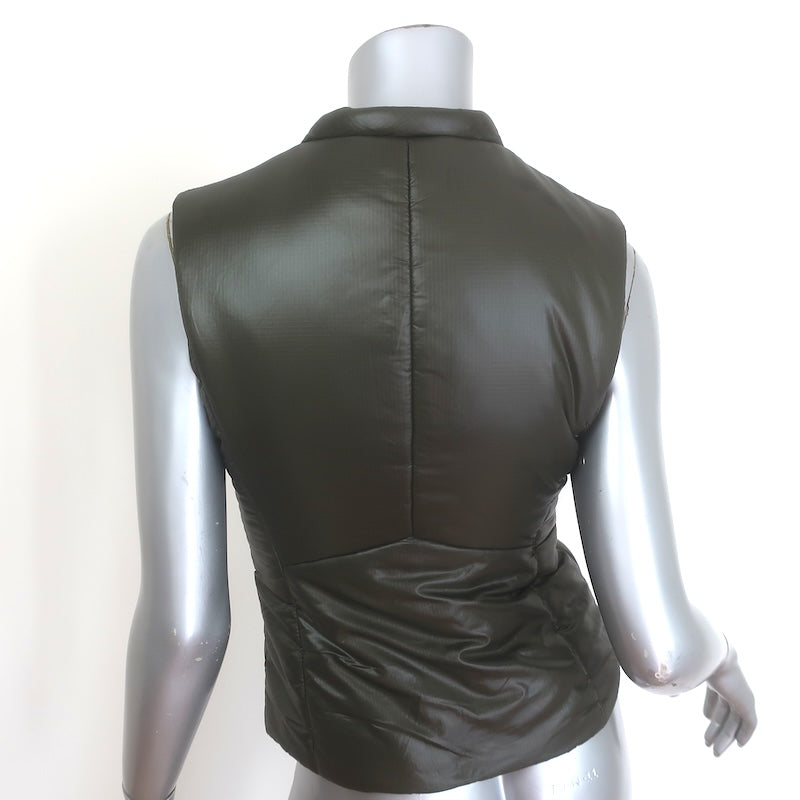 Authier Sestriere Puffer Vest Forest Green Size 38