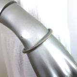 David Yurman Aquamarine Cable Bracelet Sterling Silver & 14k Gold 4mm