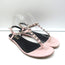 Balenciaga Giant T-Strap Sandals Light Pink Leather Size 40.5
