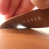 Givenchy Studded Ankle Strap Sandals Beige Suede Size 38.5 Open Toe Heels