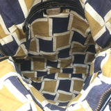 Hayden-Harnett Chain Strap Foldover Large Shoulder Bag Black Patent Leather