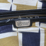 Hayden-Harnett Chain Strap Foldover Large Shoulder Bag Black Patent Leather