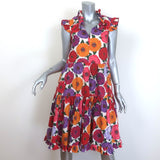 La DoubleJ Short and Sassy Dress Zinnie Floral Print Cotton Size Extra Small
