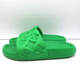 Louis Vuitton Waterfront Pool Slide Sandals Green Monogram Rubber Size 5.5