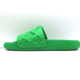 Louis Vuitton Waterfront Pool Slide Sandals Green Monogram Rubber Size 5.5