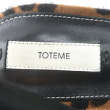 Toteme Leopard Pony Hair Slingback Wedge Pumps Brown Size 39