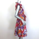 La DoubleJ Short and Sassy Dress Zinnie Floral Print Cotton Size Extra Small