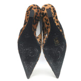 Toteme Leopard Pony Hair Slingback Wedge Pumps Brown Size 39