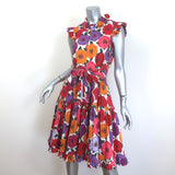 La DoubleJ Short and Sassy Dress Zinnie Floral Print Cotton Size Extra Small