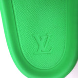 Louis Vuitton Waterfront Pool Slide Sandals Green Monogram Rubber Size 5.5
