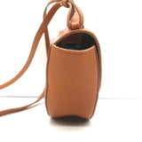 Clare V. Elodie Small Crossbody Bag Brown Leather