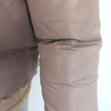 ANINE BING Colorblock Puffer Jacket Beige/Pink Size Small