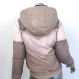 ANINE BING Colorblock Puffer Jacket Beige/Pink Size Small