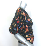 Ulla Johnson Elise Puff Sleeve Top Odessa Floral Print Satin Twill Size 4