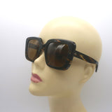Oliver Peoples Franca Polarized Square Sunglasses Tortoise Shell OV5443SU NEW