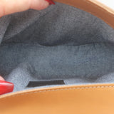 Clare V. Elodie Small Crossbody Bag Brown Leather