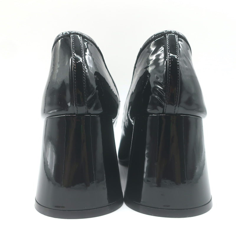 KHAITE Lorimer Mary Jane Pumps Black Patent Leather Size 38.5