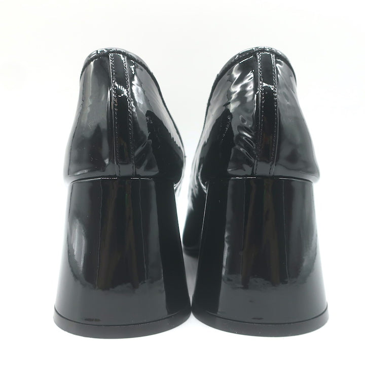KHAITE Lorimer Mary Jane Pumps Black Patent Leather Size 38.5