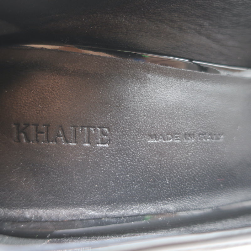KHAITE Lorimer Mary Jane Pumps Black Patent Leather Size 38.5