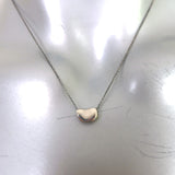 Tiffany & Co. Elsa Peretti Bean Pendant Necklace Sterling Silver