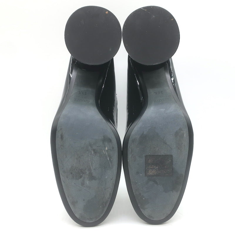 KHAITE Lorimer Mary Jane Pumps Black Patent Leather Size 38.5