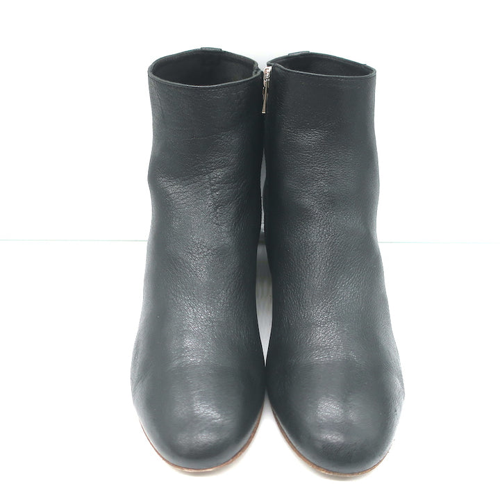 Officine Creative Lolie Ankle Boots Black Grained Leather Size 38.5