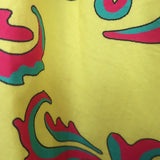 La DoubleJ Smock Midi Dress Yellow Cartwheel Giallo Print Cotton Size Small