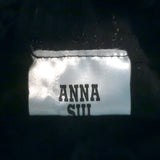 Anna Sui Ruffled-Bib Crochet Lace Dress Black Size 6