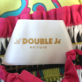 La DoubleJ Smock Midi Dress Yellow Cartwheel Giallo Print Cotton Size Small