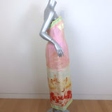 Zimmermann Coaster Strapless Structured Midi Dress Poster Print Size 2 NEW