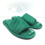 Balenciaga Hotel Slides Green Logo Jacquard Size 38 Flat Sandals