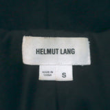 Helmut Lang Strata Leather-Sleeve Down Puffer Jacket Black Size Small