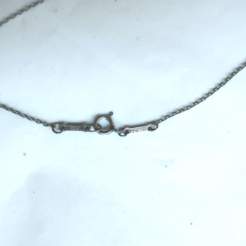 Tiffany &amp; Co. Elsa Peretti Open Heart Pendant Necklace Sterling Silver 16mm