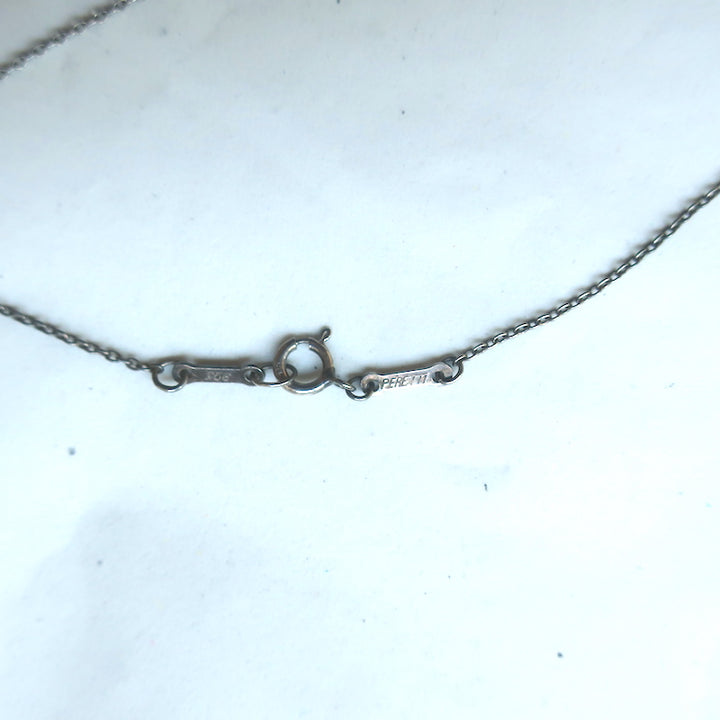 Tiffany &amp; Co. Elsa Peretti Open Heart Pendant Necklace Sterling Silver 16mm