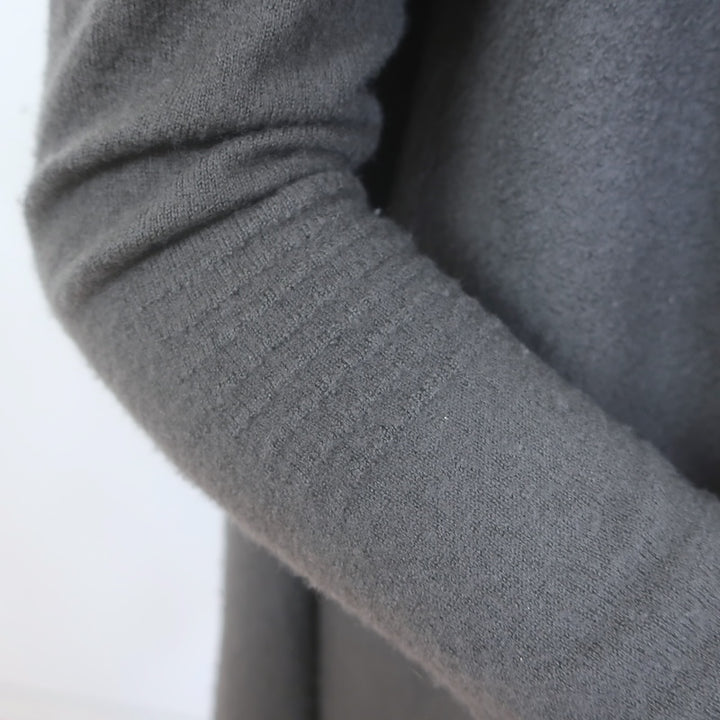 Rick Owens Sphinx F/W 15 Boiled Cashmere Wrap Cardigan Dark Dust Size Small