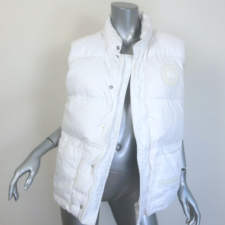 Canada Goose Freestyle Crew Down Puffer Vest White Size Medium
