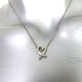 Tiffany & Co. Paloma Picasso Loving Heart Pendant Necklace Sterling Silver