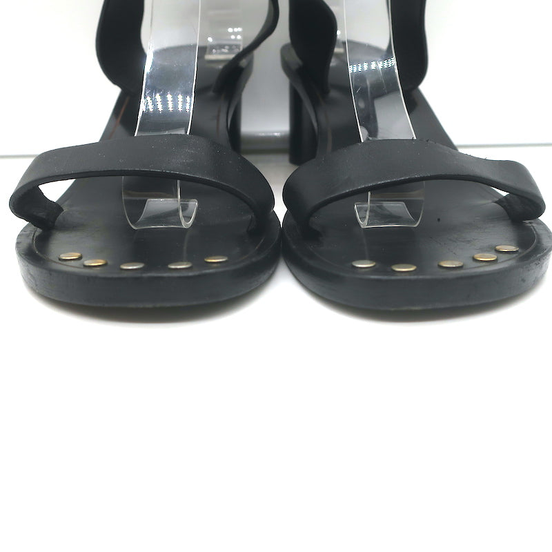 Isabel Marant Jaeryn Sandals Black Leather Size 41