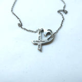 Tiffany & Co. Paloma Picasso Loving Heart Pendant Necklace Sterling Silver