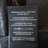 J Brand L8001 Stretch Leather Mid Rise Skinny Pants Black Size 25