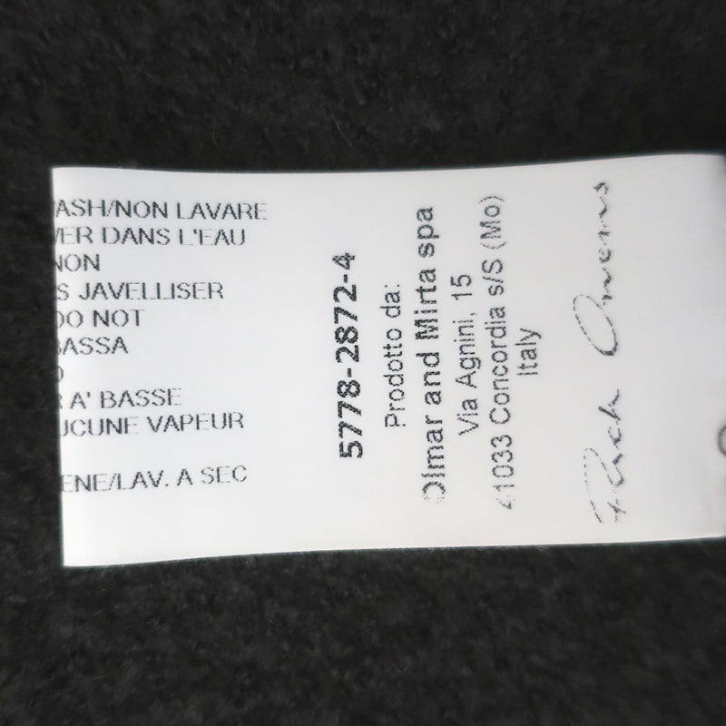 Rick Owens Sphinx F/W 15 Boiled Cashmere Wrap Cardigan Dark Dust Size Small